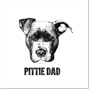 Pittie Dad American Pit Bull Terrier Posters and Art